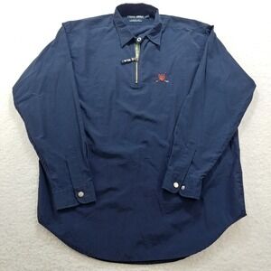 Vintage Polo Golf Ralph Lauren Technical Shirt Windbreaker Pullover 1/4 Zip Larg